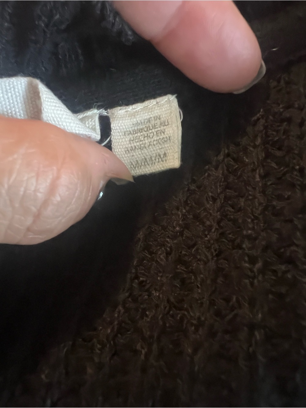 Eco Design Black V-Neck Knit Sweater Vest size M - Picture 6 of 6